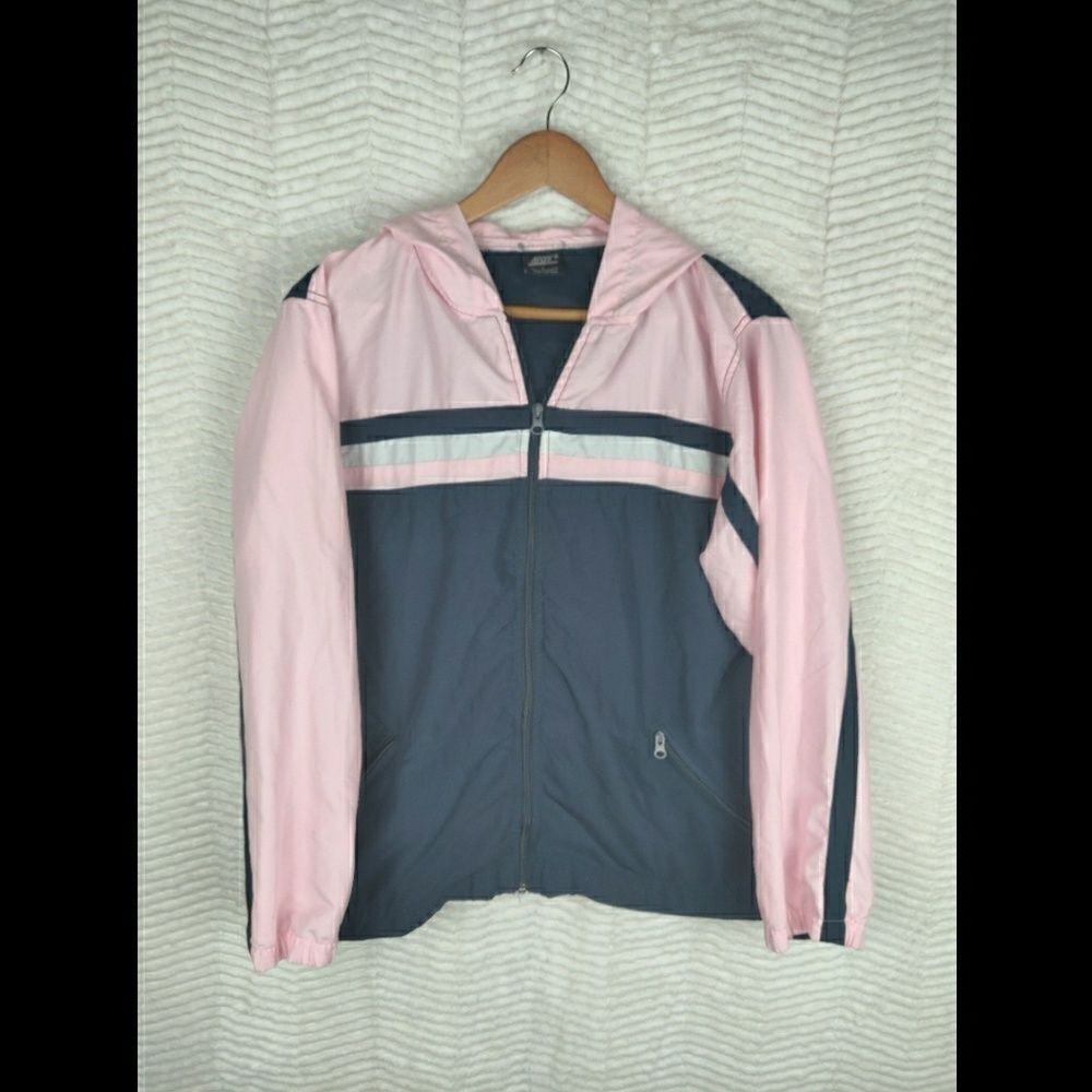 Vintage 90's Argee Windbreaker Zip Jacket Sz Large